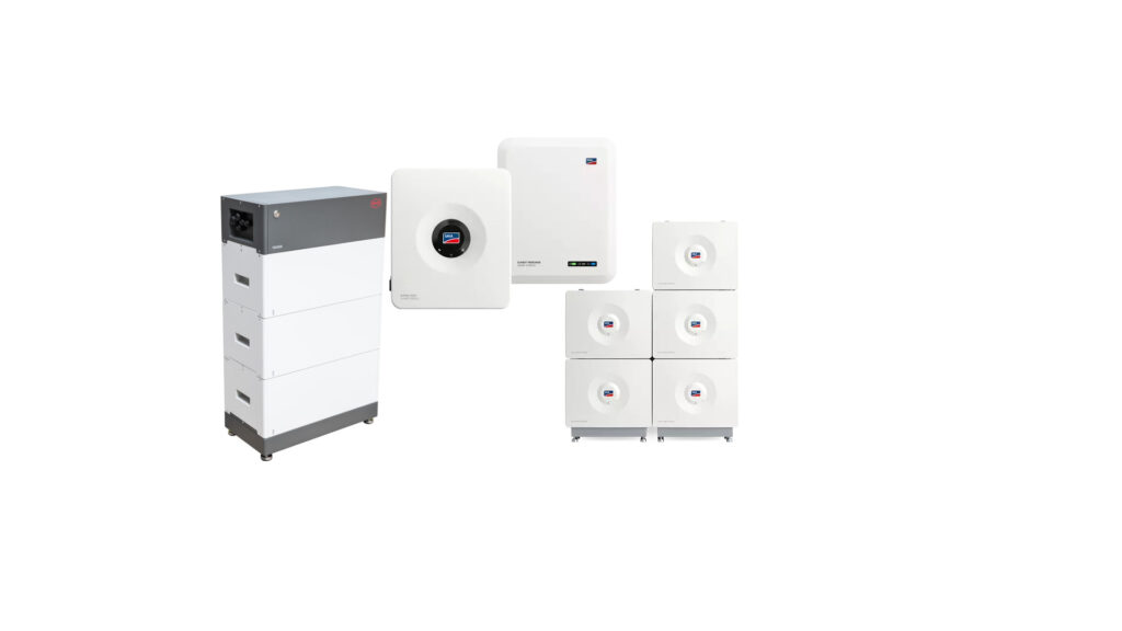 SMA Energiesystem mit Hybridwechselrichter und Batteriespeicher für moderne Photovoltaikanlagen